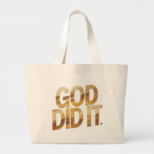 God Did It – Faith-Inspired Christian Tote Bag (Devant)