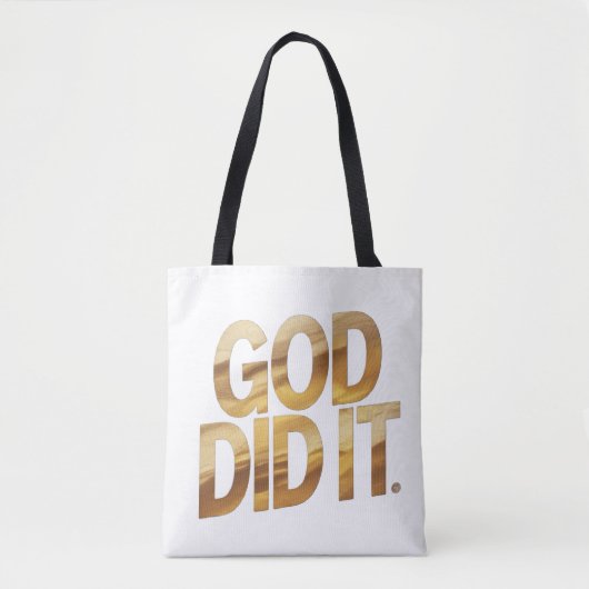 God Did It – Faith-Inspired Christian Tote Bag (Devant)