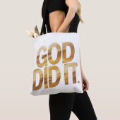 God Did It – Faith-Inspired Christian Tote Bag (De près)