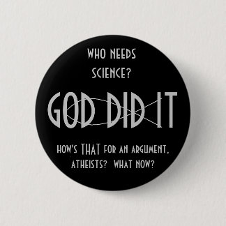 GOD DID IT-knop (ontwerp 1) Ronde Button 5,7 Cm