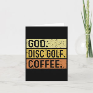 God Disc Golf Coffee Jesus Frisbee Disc Golfer Kaart
