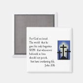 God Dus hield van de wereld Magneet (Voorkant / Achterkant)