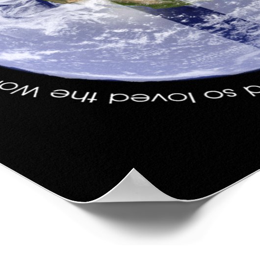 God Dus hield van de wereld Poster (Hoek)