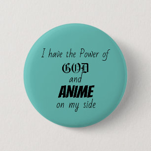 God en Anime Ronde Button 5,7 Cm