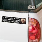 God en de Bijbel Bumpersticker (Op Truck)