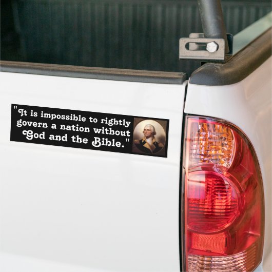 God en de Bijbel Bumpersticker (Op Truck)