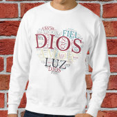 God en Geloof Hart Mannen Christelijk Spaans Trui
