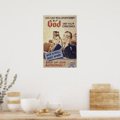 God en jouw geweten poster (Keuken)