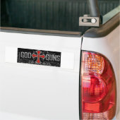God en Pistolen Bumpersticker (Op Truck)