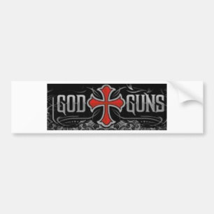 God en Pistolen Bumpersticker