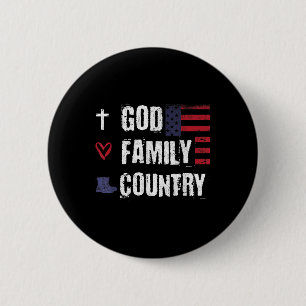 God Familie Land Patriottische Veteraan Soldaat Ge Ronde Button 5,7 Cm