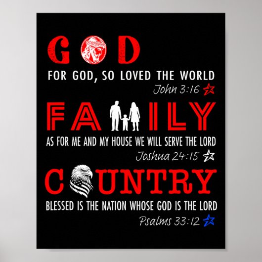 God Family Country Poster (Voorkant)