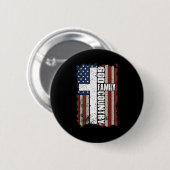 God Family Country Ronde Button 5,7 Cm (Voorkant /achterkant)
