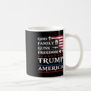 God Family Pistolen & Freedom Trump America Su Koffiemok