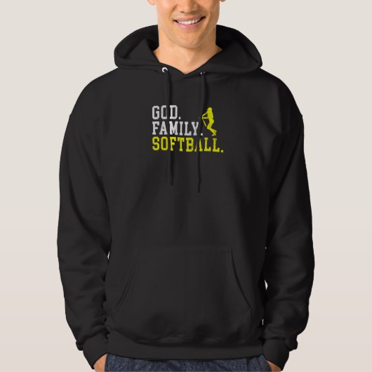 God Family Softball   Hoodie (Voorkant)