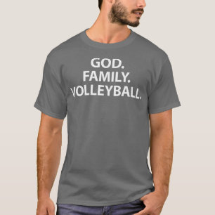 God Family Volleyball Tshirt voor Volley Player Fa