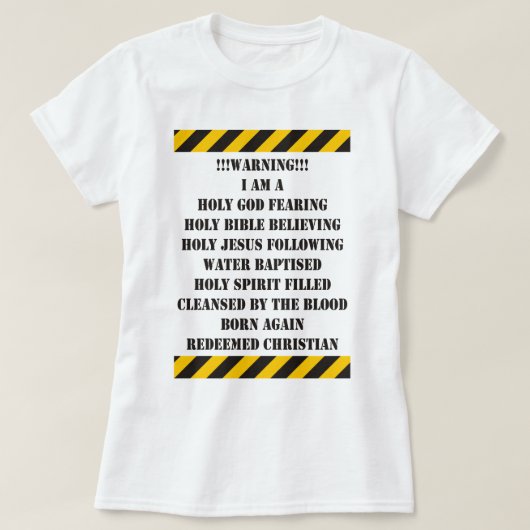 GOD FEARARING CHRISTELIJK T-SHIRT (Design voorkant)