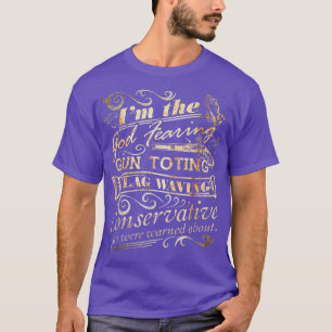 God Fearing, Pistool Toting Funny Christelijk Repu T-shirt