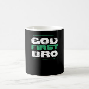 God First Bro Faith Christelijk Gift Koffiemok