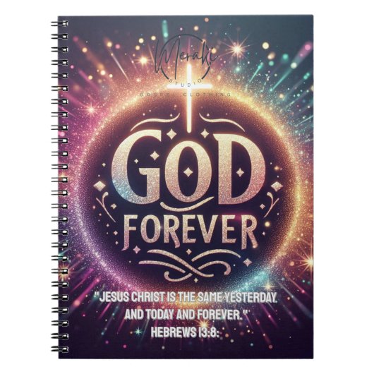 God forever Spiral Photo Notitieboek (Voorkant)
