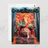 God Ganesha standbeeld Briefkaart (Voorkant / Achterkant)