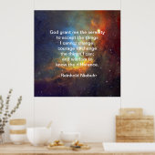 God geef me sereniteit poster (Keuken)