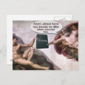 God geeft Adam Romney's Multomap vol vrouwen Briefkaart (Voorkant / Achterkant)