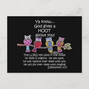 God geeft een Hoot Owls Briefkaart
