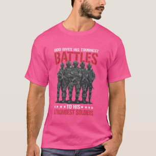 God Geeft Zijn Moeilijkste Gevechten Aan Zijn Ster T-shirt
