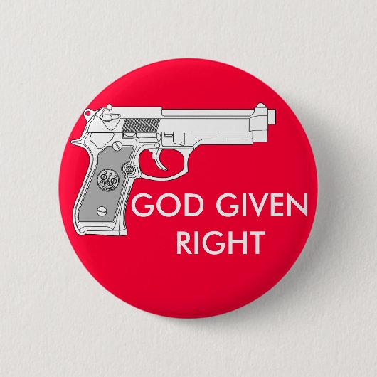GOD GIVGHT RONDE BUTTON 5,7 CM (Voorkant)