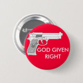 GOD GIVGHT RONDE BUTTON 5,7 CM (Voorkant /achterkant)