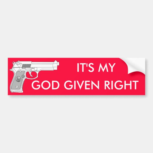 GOD, GOD GOED, HET IS MIJN BUMPERSTICKER (Voorkant)