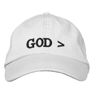 GOD > God is Groter dan....Alles Pet. Geborduurde Pet