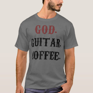 God Guitar Coffee T-shirt