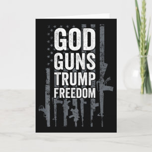 God Guns Trump Vrijheid - Grappige Pro Gun Usa Vla Kaart