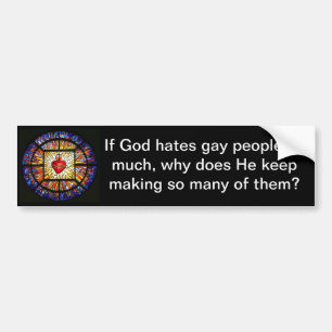 God haat geen bumpersticker. bumpersticker