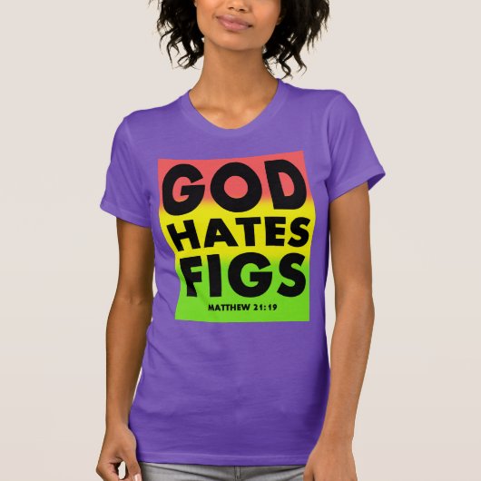 God Hate Figs Westboro Parody T-shirt (Voorkant)