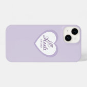 God Heals the Brokenhearted Light Purple Comfort iPhone Hoesje (Achterkant horizontaal)