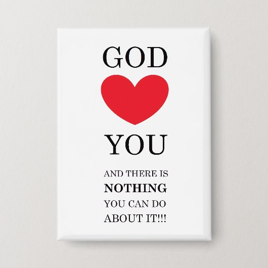 God Heart You Button (Voorkant)