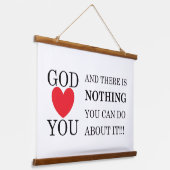 God Heart You Hangend Wandkleed (Gebogen)