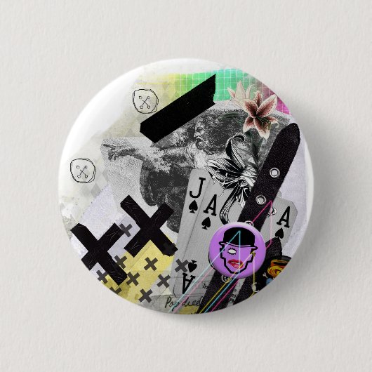 God heeft dit gemaakt ronde button 5,7 cm (Voorkant)