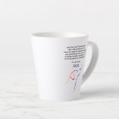 God heeft een hond gemaakt latte mok (Rechterhoek)