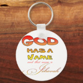 God heeft een naam Jehovah Sleutelhanger (Voorkant)