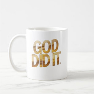 God Heeft Het Gedaan – Koffiemok met Christelijk M