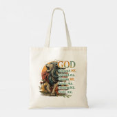 God heeft mij ontworpen... tote bag (Achterkant)