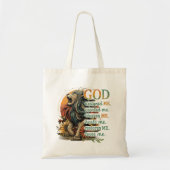 God heeft mij ontworpen... tote bag (Voorkant)