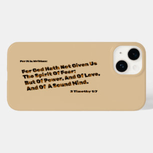 God heeft ons niet de geest van angst gegeven Case-Mate iPhone 14 hoesje