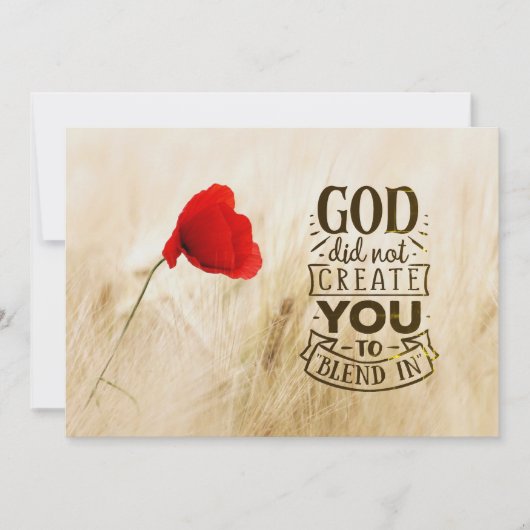 God heeft U niet Creëer om te mengen in Christelij (Voorkant)