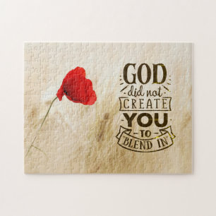 God heeft u niet Creëer om te mengen in Christelij Legpuzzel