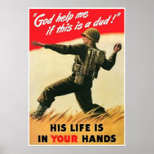 God help me als dit een idioot is. — Grens Poster (Voorkant)